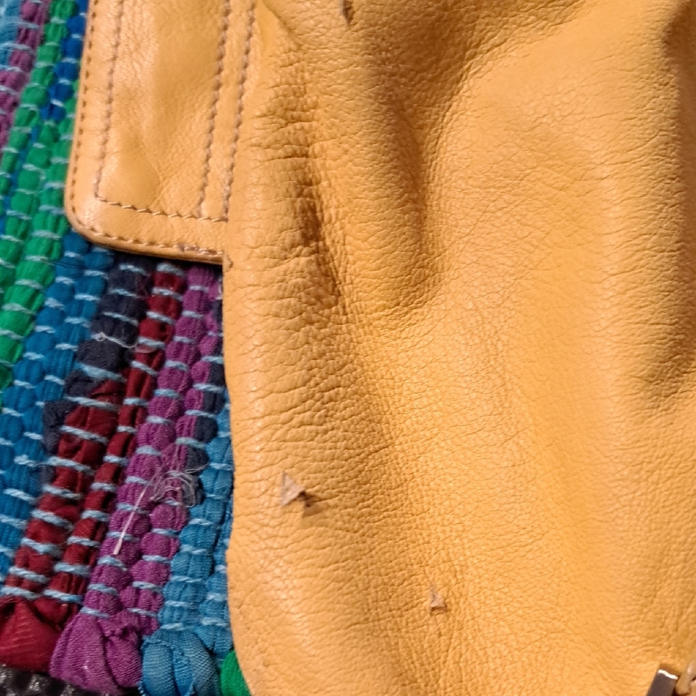 Chic Yellow Fold Over Hobo Bag - Picture 7 of 8